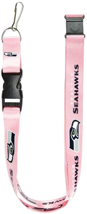 seattle seahawks pink lanyard